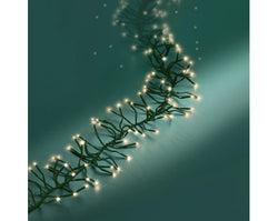 1512 LED Cluster Lights – Warm White LEDs, 13.5m (Green Cable)
