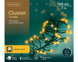 768 LED Cluster Lights – Classic Warm LEDs, 7m