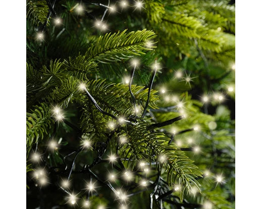 2040 Warm White LED Cluster Lights 19m string for indoor/outdoor decor – Keans Claremorris