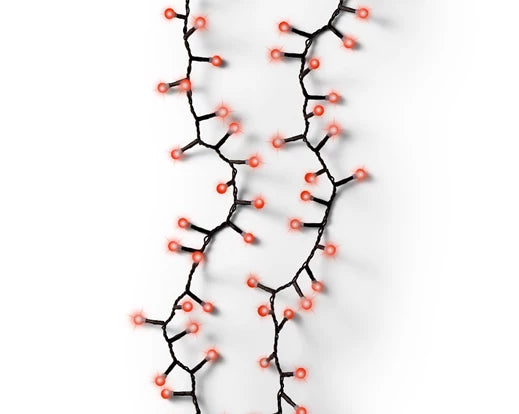 500 red LED cherry string lights, 11m long, decorative indoor/outdoor lighting by Keans Claremorris.