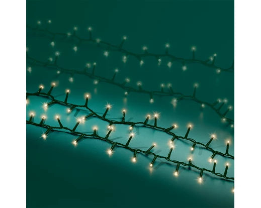 LED Compact Outdoor Lights Warm White Twinkle 1100cm 500 LEDs – Keans Claremorris