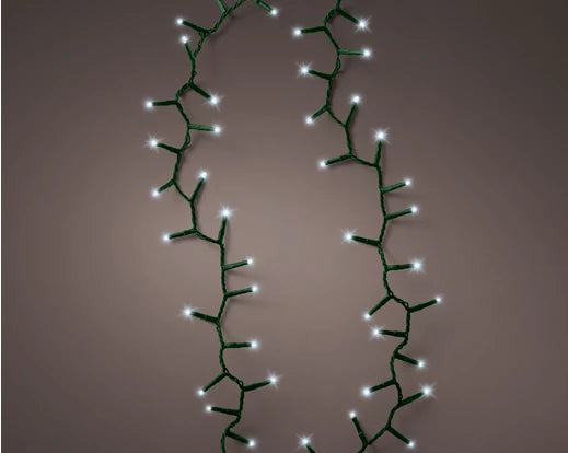 LED Compact Lights – Outdoor (Cool White Twinkle 1500 LEDs, 34m Lit Length) - Image 1