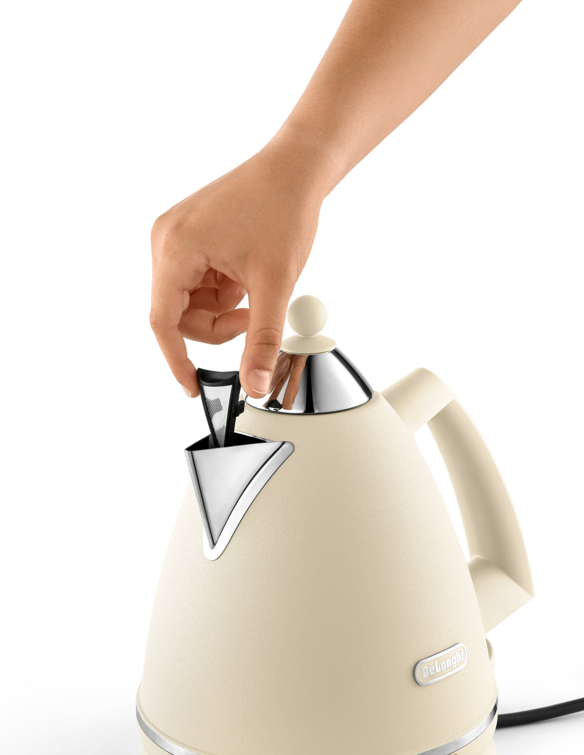 DeLonghi Argento Kettle - Flora Cream - Image 4