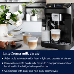 DeLonghi Magnifica Plus Automatic Bean to Cup Coffee Machine | ECAM320.60.B | Black