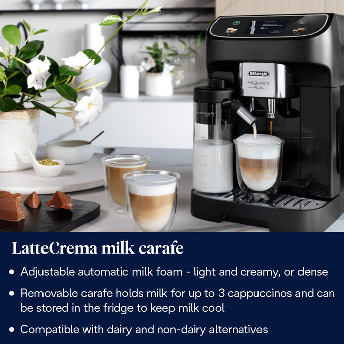 DeLonghi Magnifica Plus Automatic Bean to Cup Coffee Machine | ECAM320.60.B | Black - Image 8