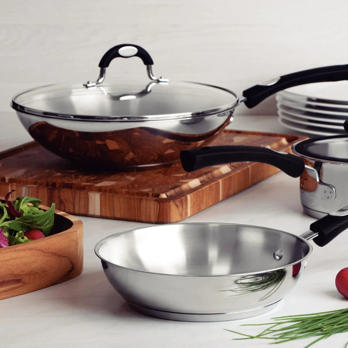 Tramontina Solar Collection Wok with Glass Lid - 28cm 3.3L - Image 3
