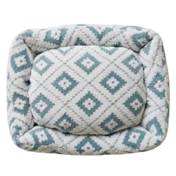 Wiggle & Wander - Dog Bed - Boho - Blue