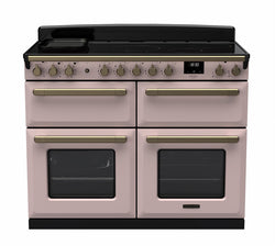 Rangemaster Induction Estel Deluxe 110cm Slow Cook Oven Antique Brass Trim