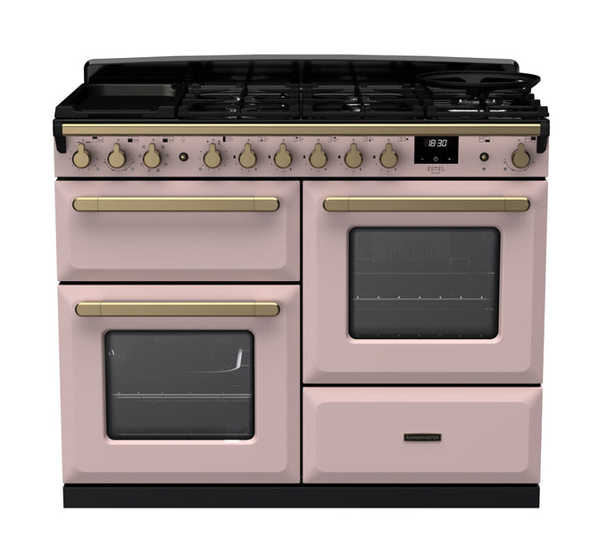 Rangemaster Dual Fuel Estel Deluxe 110cm Antique Brass Trim - Image 7