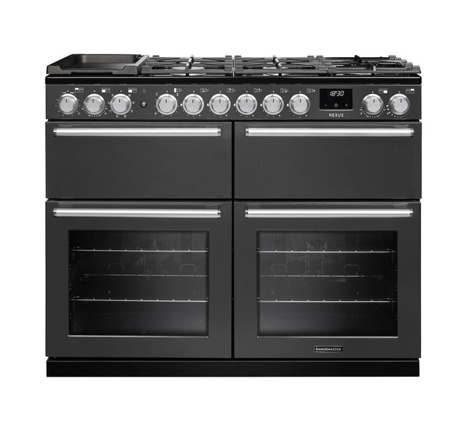 Rangemaster Nexus Dual Fuel 110cm Slow Cook Oven Chrome Trim - Image 3