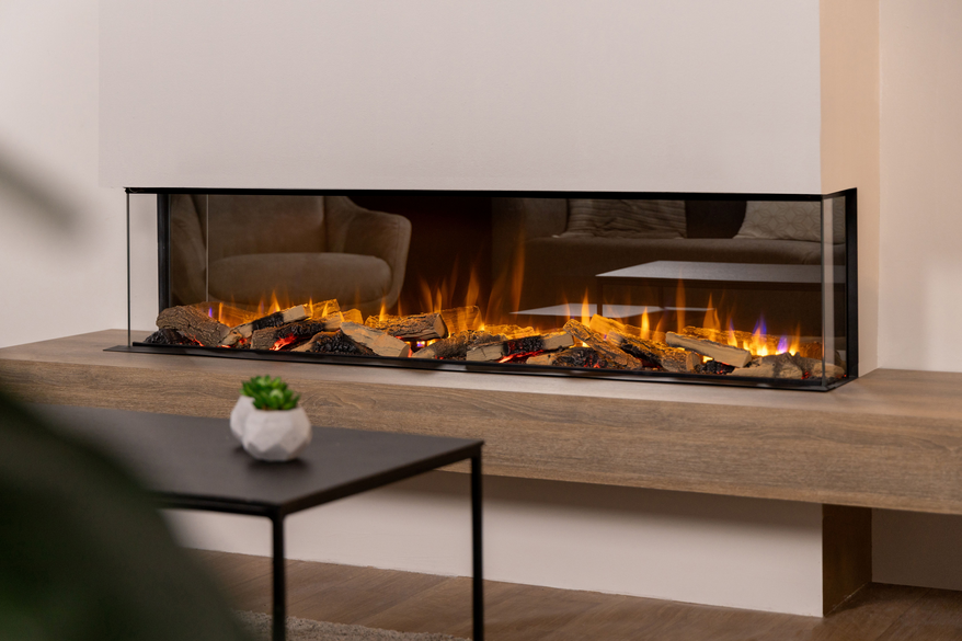 DIMPLEX Vivente Built-in Optiflame 3D Electric Fire 150, realistic flame effect, modern design - Keans Claremorris