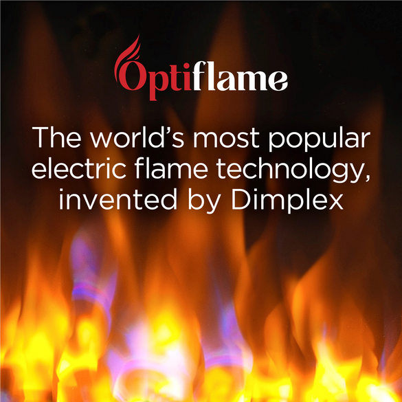 DIMPLEX Vivente Built-in Optiflame 3D Electric Fire 150 - realistic flame effect, built-in design, Keans Claremorris