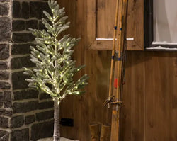 LED Snowy Pine Outdoor Tree H180cm with 96 Lights