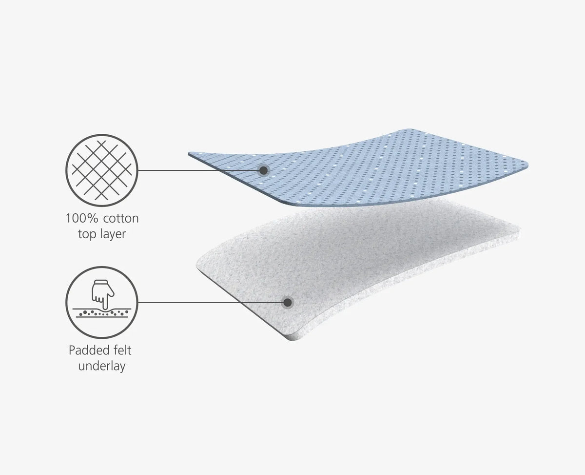 Joseph Tabletop Ironing Board compact design for easy ironing, available at Keans Claremorris.