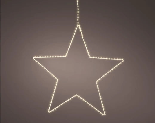 130L Micro LED Metal Star Frame Light – Outdoor (Warm White, Dia. 38cm, Steady Light)
