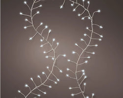 Micro LED Compact Lights – Outdoor (Silver/Cool White, Twinkle Effect) L.12m 960L