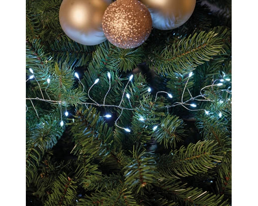 Micro LED Compact Lights – Outdoor (Silver/Cool White, Twinkle Effect) L.12m 960L - Image 5