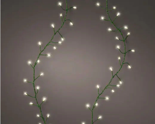 Micro LED Compact Lights – 960 Warm White LEDs, Fine Green Cable L.1200cm 960l - Image 1