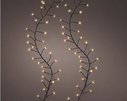 Micro LED Compact Lights 1200cm, 8-function twinkle, 960 bulbs, green & warm tones, outdoor use – Keans Claremorris