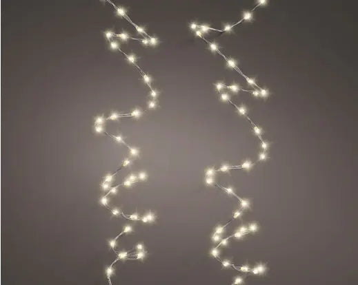 Micro LED Extra Dense Lights – 567 Warm White LEDs, 9m (Silver Cable) - Image 1