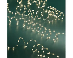 Micro LED Extra Dense Lights – 567 Warm White LEDs, 9m (Silver Cable)