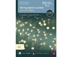 Micro LED Extra Dense Lights – 567 Warm White LEDs, 9m (Silver Cable)