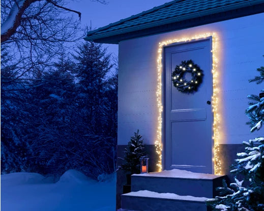 Micro LED Door Compact Lights – Outdoor (Warm White, Twinkle Effect) L.550cm 440L - Image 1