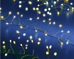 Micro LED Outdoor Door Lights Warm White Twinkle Effect Gold Cable 550cm – Keans Claremorris