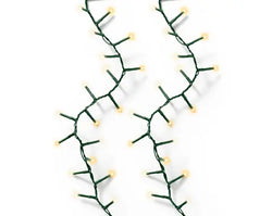 LED Compact Lights 8 Function Twinkle Effect Outdoor, Green Cable/Warm White /Classic Warm L.4500cm 2000l
