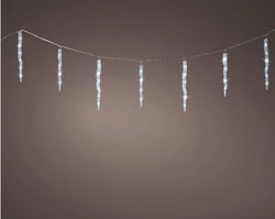 LED Icicle Lights – Cool White, Flashing Effect (60L, 3.6m)