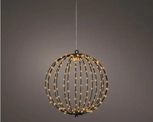 Micro LED Metal Ball Frame Light – Classic Warm White 28cm outdoor - Image 1
