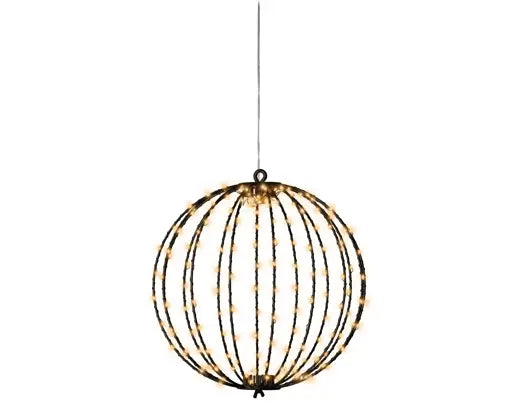 Micro LED Metal Ball Frame Light – Classic Warm White 28cm outdoor - Image 2