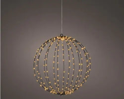 Micro LED Metal Ball Frame Light – Classic Warm White 38cm Outdoor