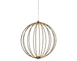 Micro LED Metal Ball Frame Light – Classic Warm White 38cm Outdoor