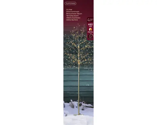 Micro LED Outdoor Tree Gold H150cm with 480 Lights - Image 2