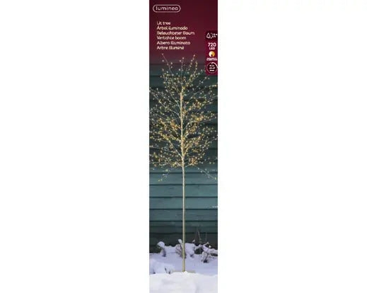 Micro LED Outdoor Tree Gold H180cm with 720 Lights - Image 2
