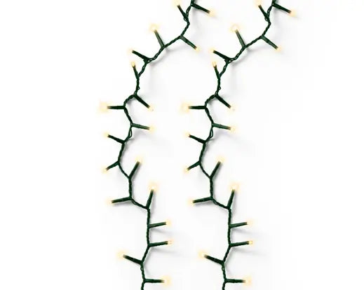 LED Compact Lights  8 Function Twinkle Effect Outdoor, Green Cable/Soft Gold L.2250cm 1000l - Image 4