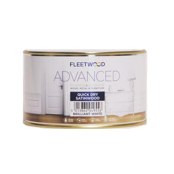 Fleetwood Advanced Quick Dry Satinwood White 500ml