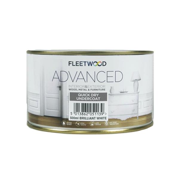 Fleetwood Advanced Quick Dry Undercoat White 500ml