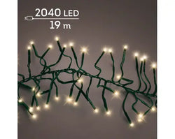 2040 LED Cluster Lights – Soft Gold LEDs, 19m