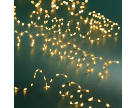 Micro LED Extra Dense Lights – 567 Classic Warm LEDs, 9m (Silver Cable) - Image 3