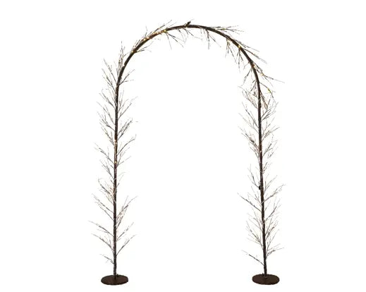 LED Outdoor Arch with Warm White Lights – 230cm - Image 2