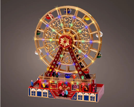 LED Scenery – Winter Carnival Ferris Wheel (Indoor Use) H.48cm - Image 1