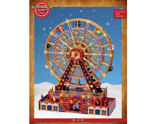 LED Scenery – Winter Carnival Ferris Wheel (Indoor Use) H.48cm - Image 2