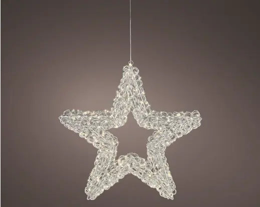 Micro LED Illuminated Star – Silver 58cm 400l - Image 1