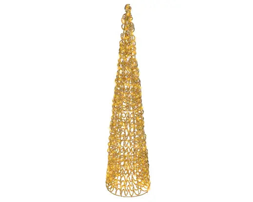 Micro LED Illuminated Cone Tree – Gold 100cm 500l - Image 2