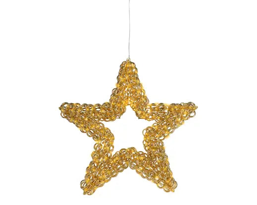 Micro LED Illuminated Star – Gold 58cm 400l - Image 2