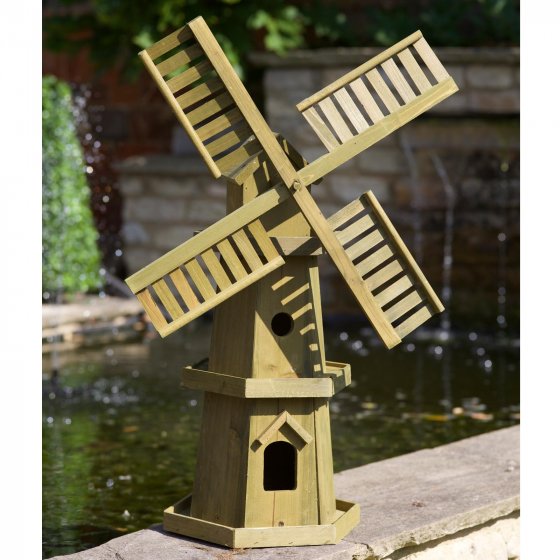 Giant Woodland Windmill garden decoration made from FSC certified pinewood, 73x55x28 cm – Keans Claremorris.