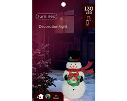 LED Fabric Snowman – 123cm