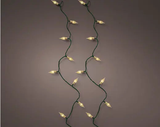 LED Vintage Lights – 180 Soft Gold LED Green Cable/ L.1790cm